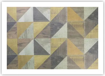 Produktbild von Poster - Poster ohne Rahmen - Abstraktion Geometrisch Dreiecke - 70x50 cm - Wand Bild - Wanddeko - Wandbilder - Kunstposter - Wandposter - Bilder - Kunstdruck - Wanddekoration - P2XAA70x50-4884