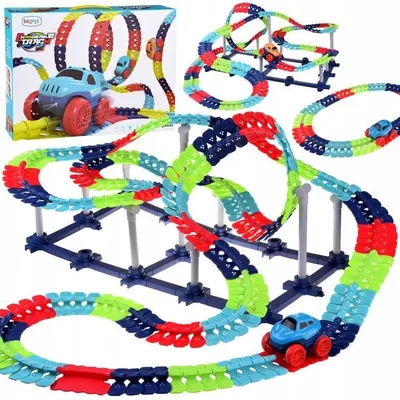Image de Jokomisiada Piste de course flexible avec véhicule 291 pièces