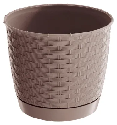 Produktbild von Ratolla Runder Blumentopf - Mocca - Pp-Drlo250M