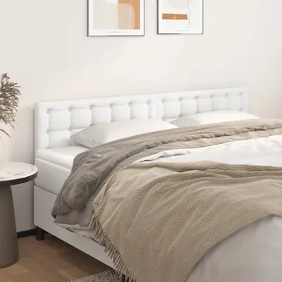Image de vidaXL Têtes de lit 2 pcs. Blanc 100x5x78/88 cm similicuir - Tête de lit - Têtes de lit - Tête de lit