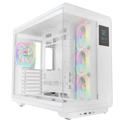 Obrázok produktu pre Mars Gaming MCREVPROW, Midi Tower, Biela, ATX, micro ATX, Mini-ITX, 278 mm, 423 mm, 443 mm