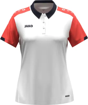 Produktbild von JAKO Damen Polo Dynamic - 6370D, Farbe:weiß/coral/marine, Größe:XL (46/48)