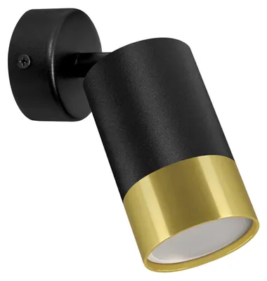 Image de Plafonnier PUZON GU10 1-flamme noir/or aluminium