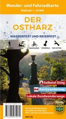 Image de Le Harz oriental Carte de randonnée et de cyclisme 1 : 30 000