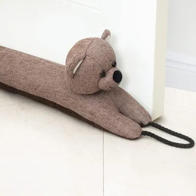 Imagen del producto de Topes para puertas y ventanas, de 81 cm, con revestimiento de poliéster suave y contrapesos