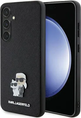 Image de KARL LAGERFELD Case KLHCS24MPSAKCMPK d'origine pour SAMSUNG S24 Plus (SAFFIANO KC PIN) noir