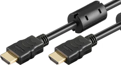 Produktbild von Goobay High-Speed-HDMI-Kabel mit Ethernet, Ferrite, 4K/60Hz, 1 m