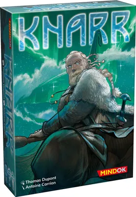 The image shows the front and side panel of a board game box.