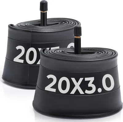 Productafbeelding van Binnenbanden fatbike 20 x 3.0 - Set van 2 - Schraderventiel 32 mm