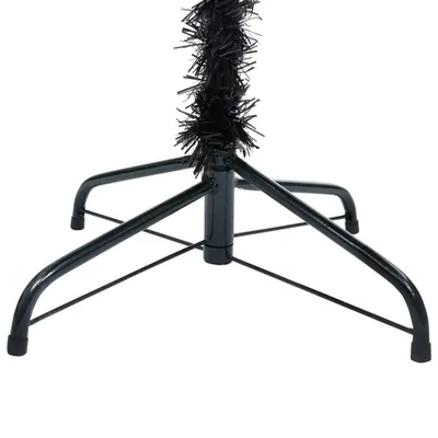 Immagine prodotto di vidaXL Albero di Natale artificiale con luci e palline, nero, 120 cm