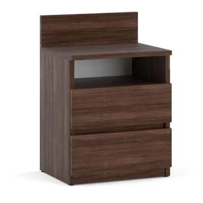 Produktbild von Nachttisch 40x59x32cm - Nachttischschrank für Schlafzimmer - Nachtkommode mit Schubladen - Beistellschrank - Schlafzimmer Nachttisch Eiche Wenge