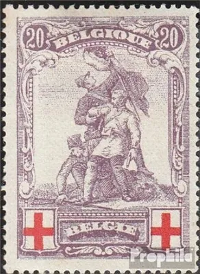 Produktbild von Briefmarken Belgien 1914 Mi 106 gestempelt Rotes Kreuz