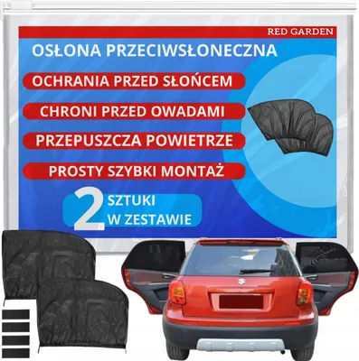 Produktbild von KRUMAD Auto Sonnenschutz Baby 2 Stück – Moskitonetz & Sonnenblende für Autofenster, UV Schutz Seitenfenster, Sonnenschutz Auto Zubehör Kinder