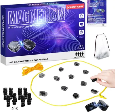 Immagine prodotto di Set da scacchi magnetico da 40 pezzi, scacchi da battaglia magnetici, scacchi da viaggio magnetici, gioco da tavolo magnetico, effetto magnetico, per tutta la famiglia