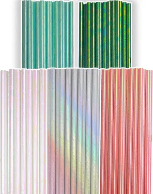 Imagen del producto de Pajitas de papel de colores, 150 unidades, de 19,8 cm de largo, para fiestas