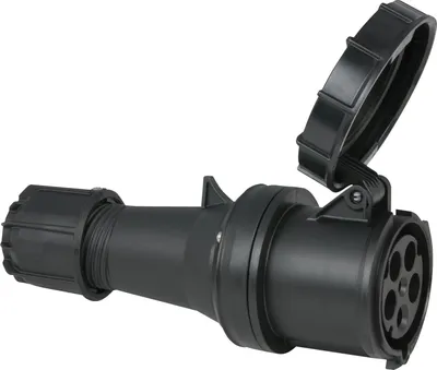 Produktbild von PCE CEE 63 A/400 V 5-pin Plug female Schwarz - IP67