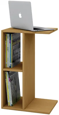 Image de Table d'appoint en bois | Table basse simple | Dimensions env. H. 63 x W. 40 x D. 30 cm | Table salon | Table basse - Nachto