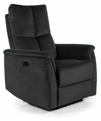 Image de Fauteuil inclinable avec fonction massage "Neptun M" - Noir - l 76 x H 96 cm