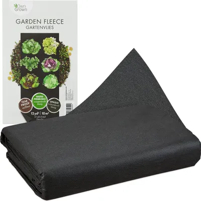 Produktbild von OwnGrown Unkrautvlies Wasserdurchlässig: 10m² Gartenvlies 50g/m² Wintervlies - Garten-Unkrautvlies in Grün