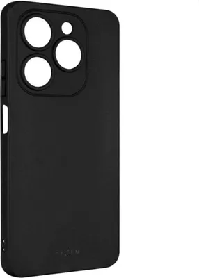 A black phone case shown from a side angle against a white background.