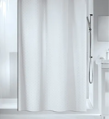 Produktbild von Spirella 7610583407481, Einfarbig, Ring, Polyester, Weiß, 30 °C, 1200 mm