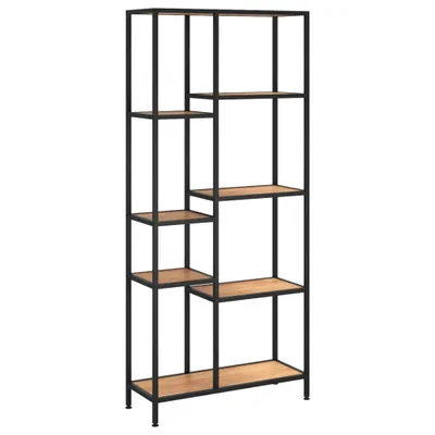 Obrázek produktu pro Knihovna 80x30x180 cm ocel a kompozitní dřevo