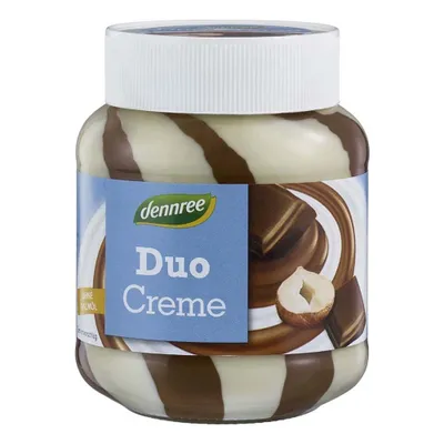 Produktbild von Milch- & Nuss Nougat Duo Creme 400g | DENNREE