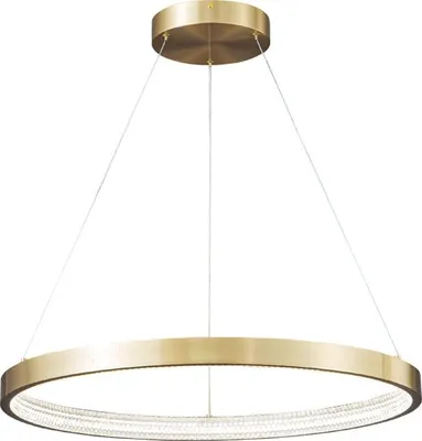 Zdjęcie produktu dla Zing Ring 60 A - żyrandol LED 60cm pierścień złoty mosiądz