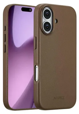 Immagine prodotto di Accezz MagSafe Leather Backcover iPhone 17 - Marrone caffè