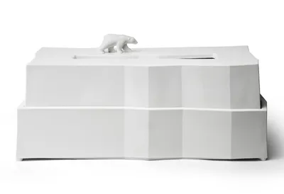 Produktbild von QUALY Polar Bear - Taschentuchbox / Taschentuchhalter / Papiertuchbox