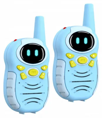 Zdjęcie produktu dla Zestaw 2x Radiotelefon Krótkofalówka Walkie Talkie dla dziecka Zasięg 800m / KBT4913BLU / TokiLab GO / Niebieski