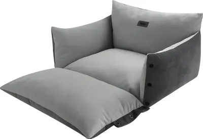 Produktbild von Nobby 2 in 1 Komfortbett und -matte Alin grau für Hunde