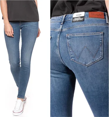 Produktbild von WRANGLER, Damen Jeanshose, Skinny fit, SKINNY, W24 L32, Blau, Jeans, baggyjeans, buggy