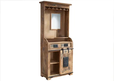 Immagine prodotto di MASSIVMOEBEL24 | RAILWAY #141 Mobile Bar in legno di mango - laccato / natur 75x35x170