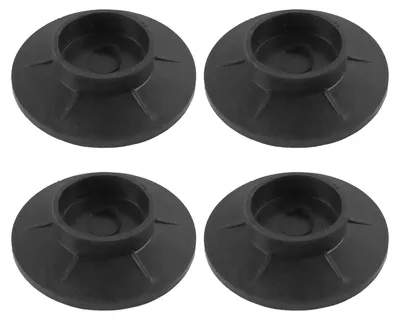 4er-Pack Antivibrationsmatten für Waschmaschine, rutschfest, schwarz