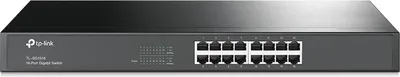Immagine prodotto di TP-Link TL-SG1016, non gestito, Gigabit Ethernet (10/100/1000), modalità full duplex, montabile in rack, 1U