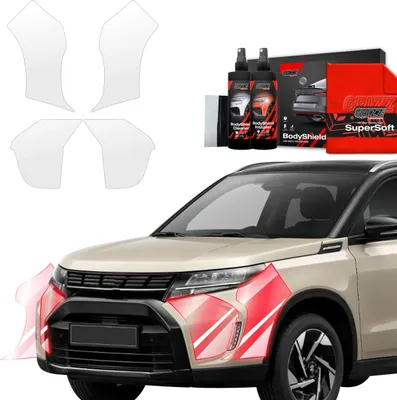 Obrázek produktu pro Ochranná fólie 4 v 1 Grizz Protector na nárazník – Suzuki Vitara Facelift (2024–2025)
