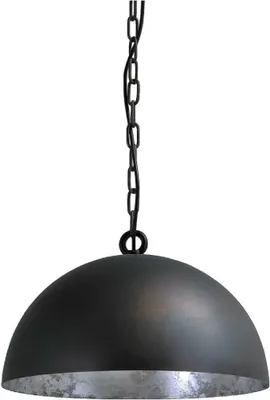 Produktbild von masterlight Pendelleuchte Larino 1-flammig Stahl Schwarz-Blattsilber Ø40cm