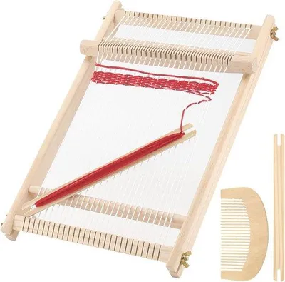 Produktbild von Famanu Webrahmen für Anfänger - 40 x 25 cm mit Kamm