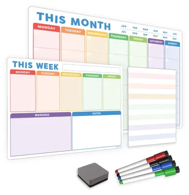 Immagine prodotto di Calendario e pianificatore magnetici per la scuola e la casa