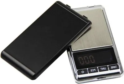 Zdjęcie produktu dla Cyfrowa waga kuchenna - Mini waga - Precyzyjne ważenie - Platforma ze stali nierdzewnej - 200g / 0.01g - Czarna