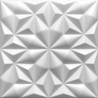 Produktbild von DECCART | 3D Wandpaneele & Deckenpaneele ONYX Weiß | Dekorative Schaumstoff-Kasetondecken | 50cm x 50cm | 0,25m²