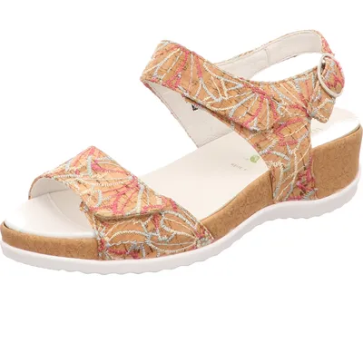 Produktbild von Waldläufer Sandaletten, mit Tieffußbett in beige, Gr. 5.5