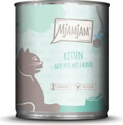 Produktbild von MjAMjAM 800gx6 Kitten Pute & Lachsöl