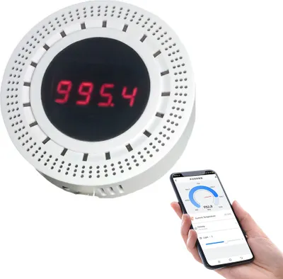 Obrázek produktu pro Tuya WiFi chytrý senzor tlaku vzduchu s funkcí detekce teploty a vlhkosti Integrované zařízení pro automatizaci domácnosti