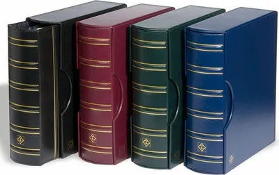Produktbild von Ringbinder GRANDE, Classic-Design GIGANT, inkl. Schutzkassette, blau