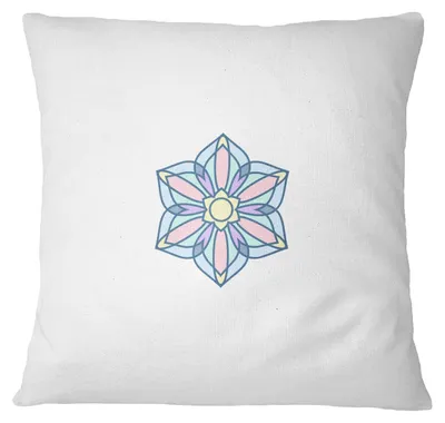 Kissenhülle 45 x 45 cm Weiß, 100 % Polyester, modern, quadratisch