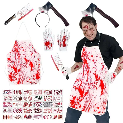 Produktbild von Halloween-Kostüm mit Zubehör für Partys