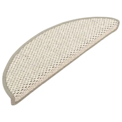 Immagine prodotto di Tappeti Adesivi Scale Aspetto Sisal 15 pz 56x17x3 cm Platino