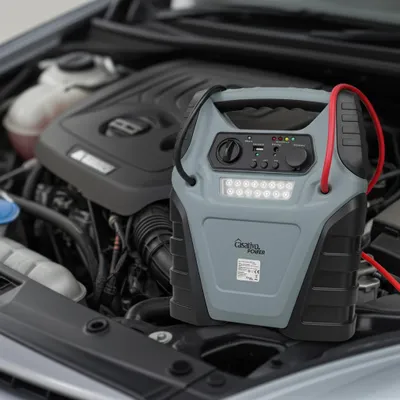 Produktbild von 5-in-1 Powerbank mit Starthilfe Booster & Luftkompressor – 12V, 20Ah, 1000A, 150 PSI – leistungsstark, mobil & vielseitig – für Auto, Motorrad & Outdo